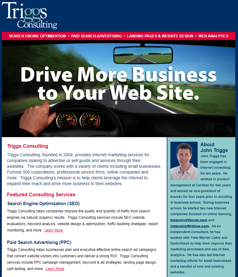 New website for Triggs Consulting